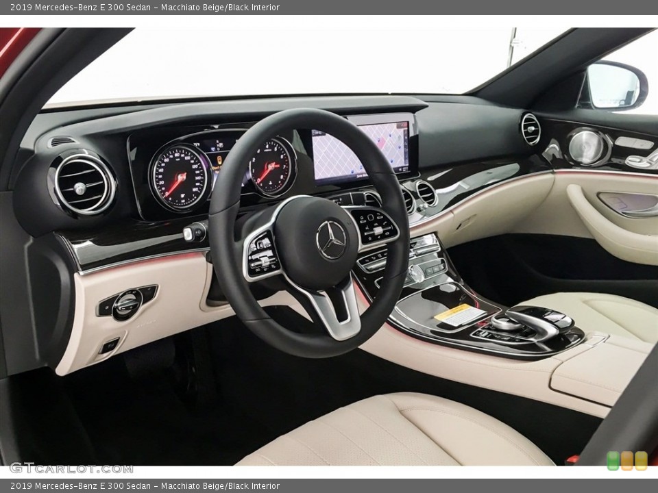 Macchiato Beige/Black Interior Photo for the 2019 Mercedes-Benz E 300 Sedan #129188600