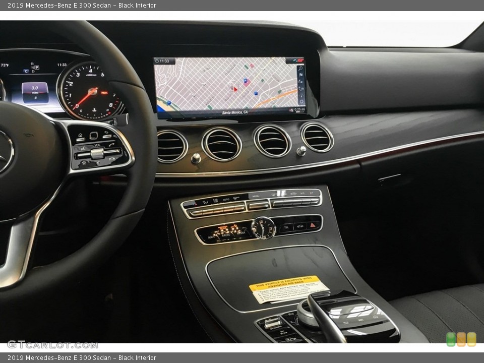 Black Interior Dashboard for the 2019 Mercedes-Benz E 300 Sedan #129189911
