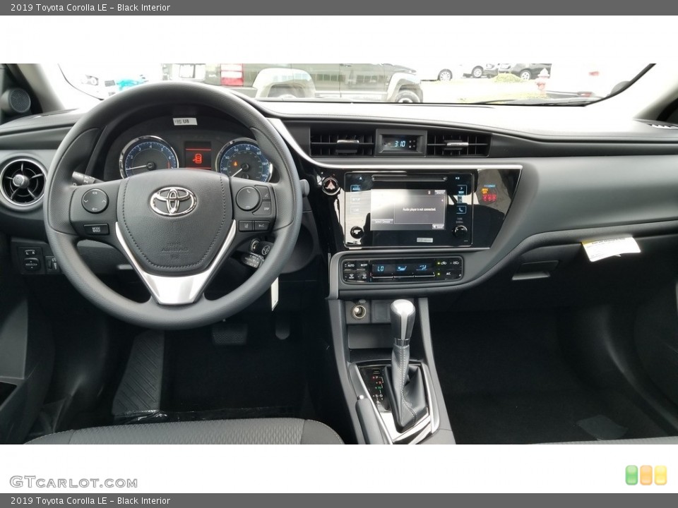 Black Interior Dashboard for the 2019 Toyota Corolla LE #129193250
