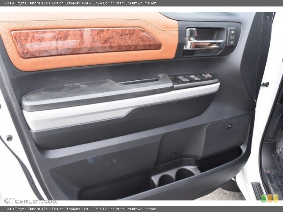 1794 Edition Premium Brown Interior Door Panel for the 2019 Toyota Tundra 1794 Edition CrewMax 4x4 #129194819