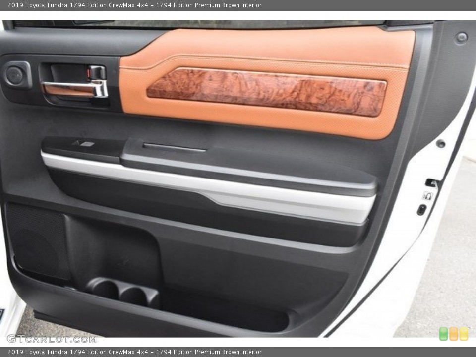 1794 Edition Premium Brown Interior Door Panel for the 2019 Toyota Tundra 1794 Edition CrewMax 4x4 #129194870