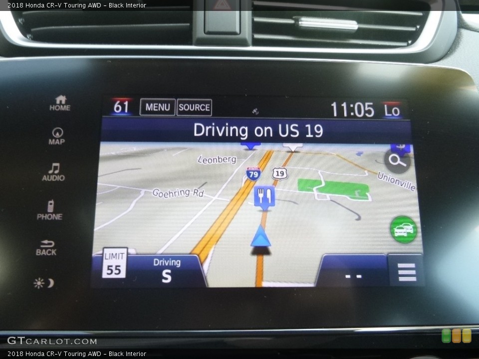 Black Interior Navigation for the 2018 Honda CR-V Touring AWD #129194888