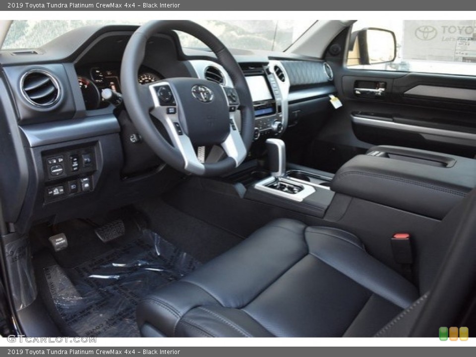 Black Interior Photo for the 2019 Toyota Tundra Platinum CrewMax 4x4 #129195215