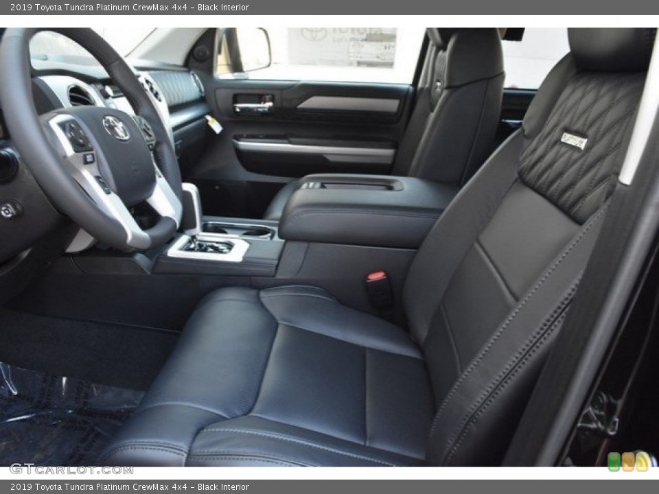 Black Interior Front Seat for the 2019 Toyota Tundra Platinum CrewMax 4x4 #129195233