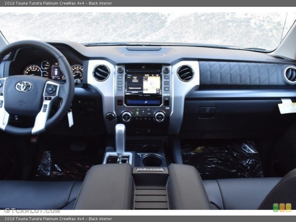 Black Interior Dashboard for the 2019 Toyota Tundra Platinum CrewMax 4x4 #129195272