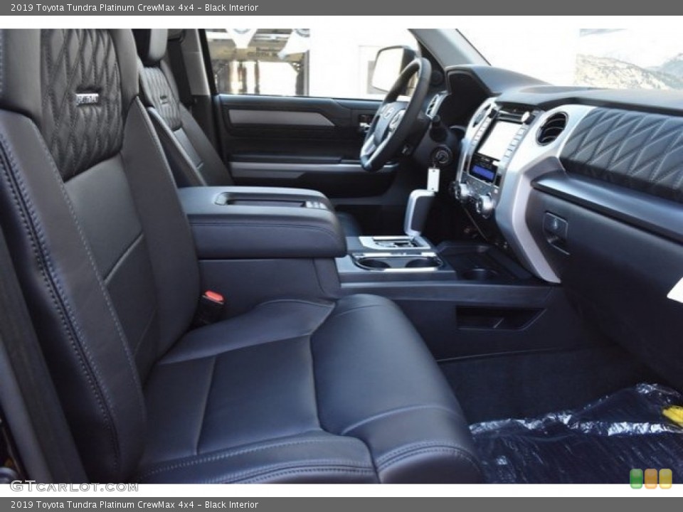 Black Interior Front Seat for the 2019 Toyota Tundra Platinum CrewMax 4x4 #129195344