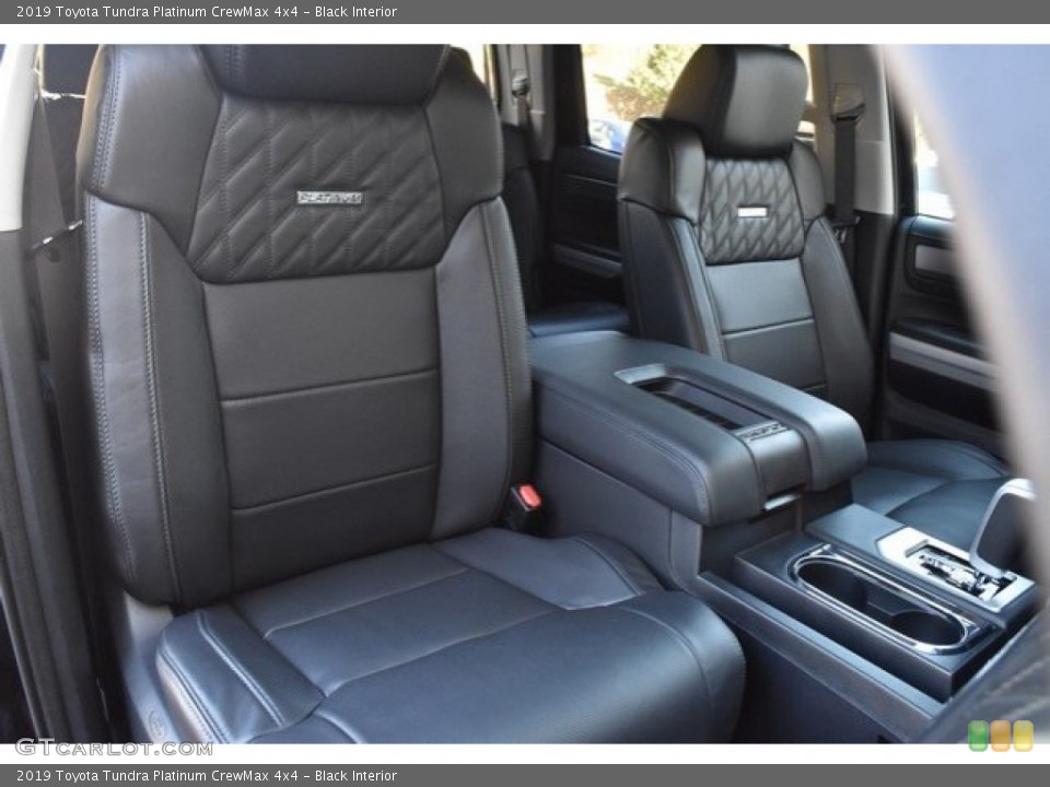 Black Interior Front Seat for the 2019 Toyota Tundra Platinum CrewMax 4x4 #129195359