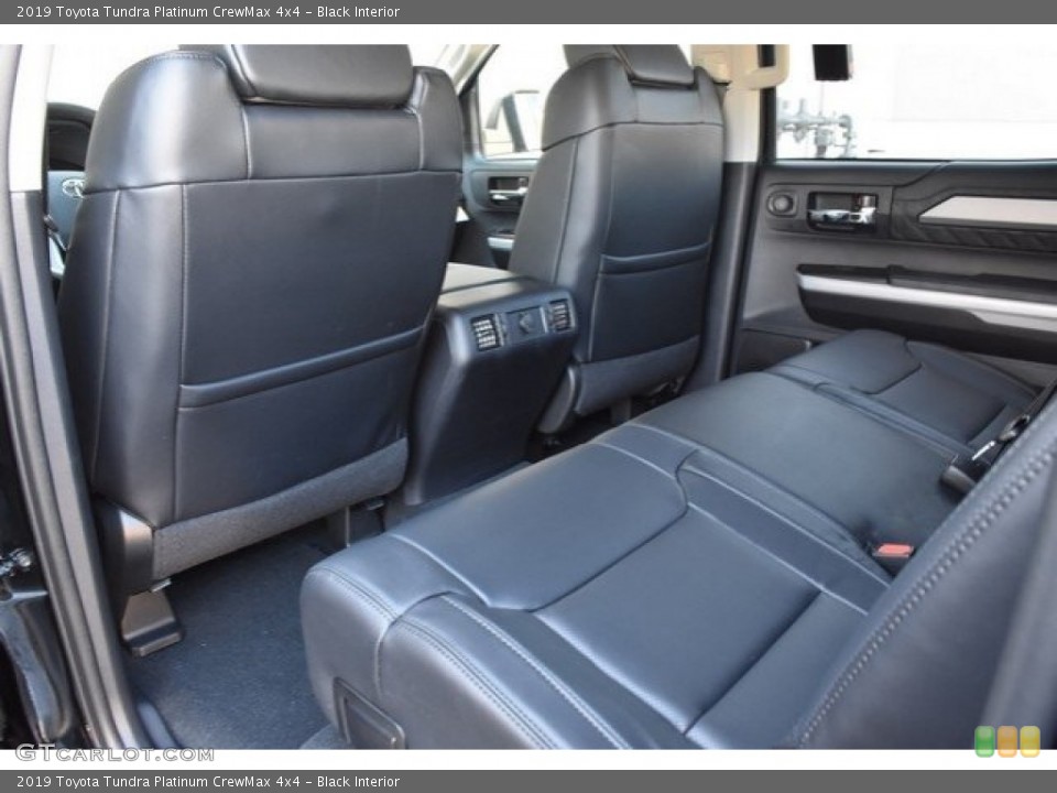 Black Interior Rear Seat for the 2019 Toyota Tundra Platinum CrewMax 4x4 #129195380