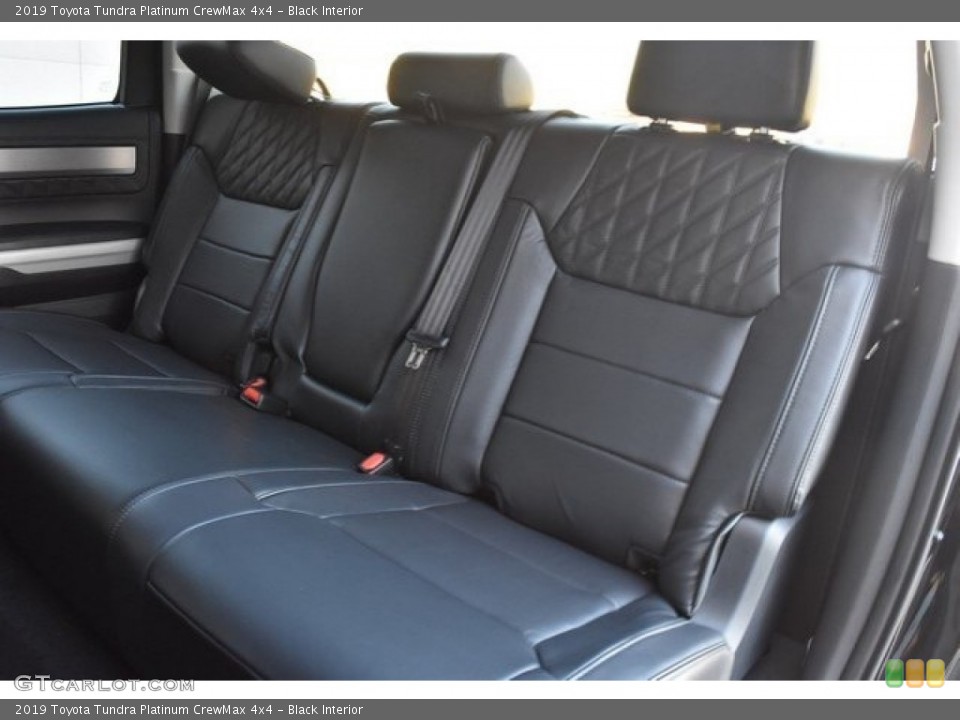 Black Interior Rear Seat for the 2019 Toyota Tundra Platinum CrewMax 4x4 #129195413