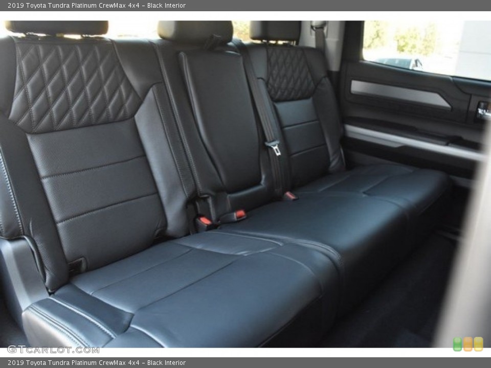Black Interior Rear Seat for the 2019 Toyota Tundra Platinum CrewMax 4x4 #129195461