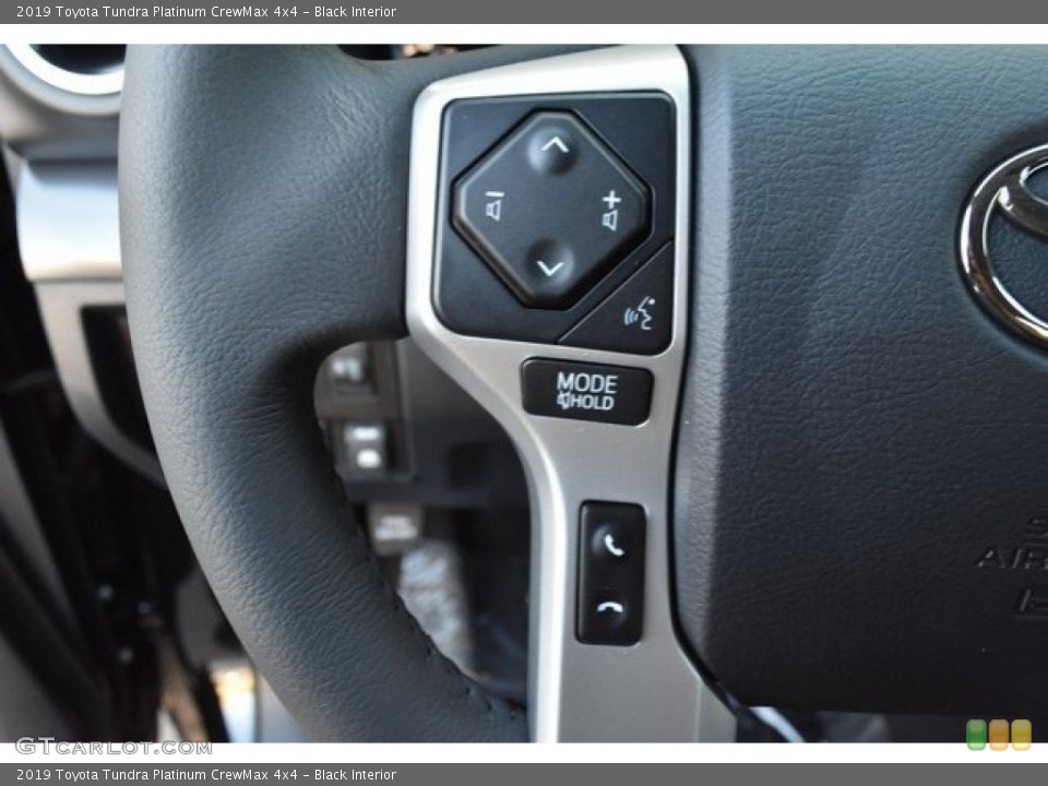 Black Interior Steering Wheel for the 2019 Toyota Tundra Platinum CrewMax 4x4 #129195581