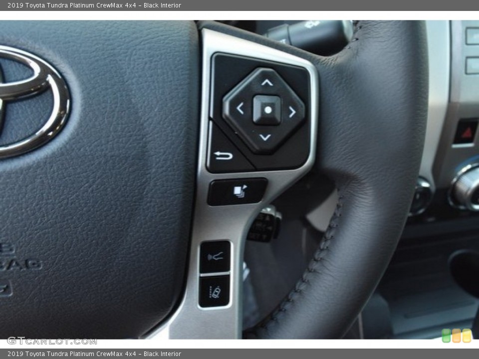 Black Interior Steering Wheel for the 2019 Toyota Tundra Platinum CrewMax 4x4 #129195605