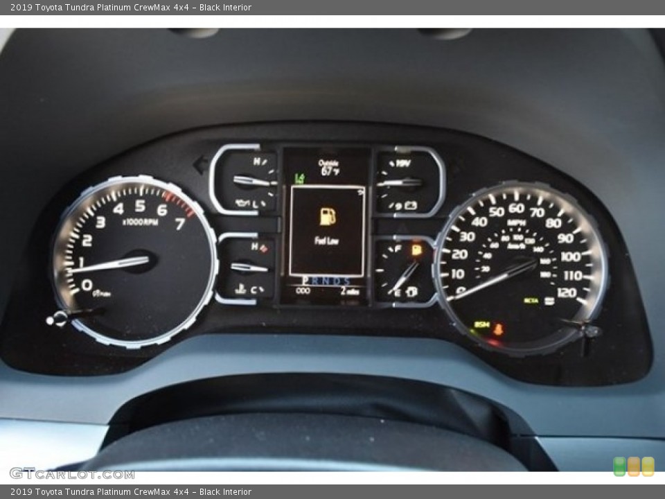 Black Interior Gauges for the 2019 Toyota Tundra Platinum CrewMax 4x4 #129195611