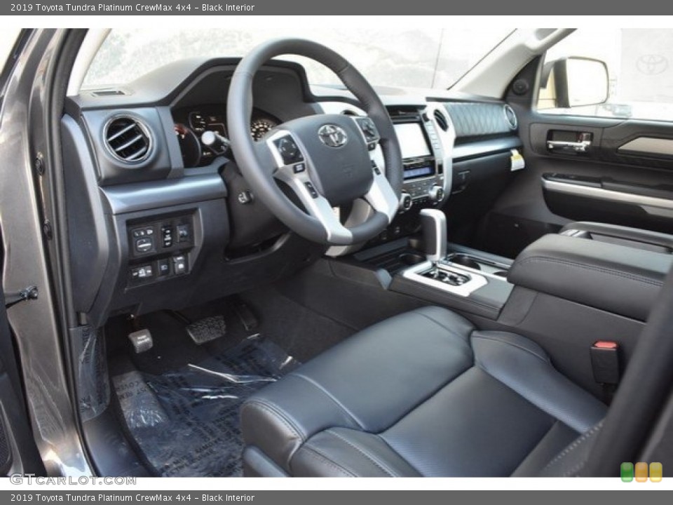 Black Interior Front Seat for the 2019 Toyota Tundra Platinum CrewMax 4x4 #129195830