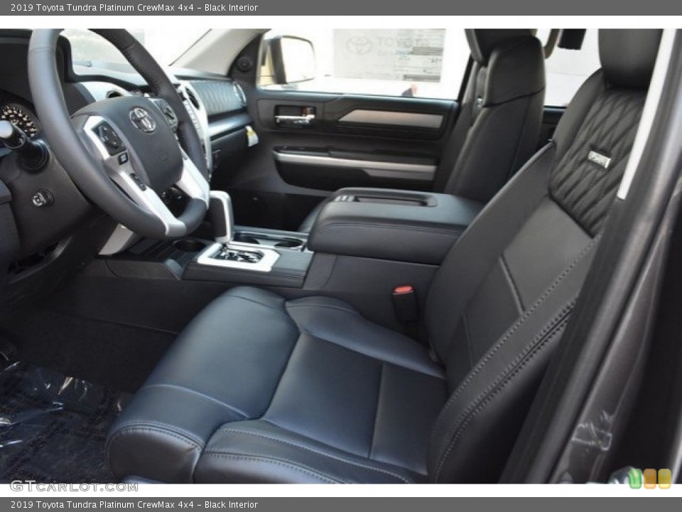 Black Interior Front Seat for the 2019 Toyota Tundra Platinum CrewMax 4x4 #129195845