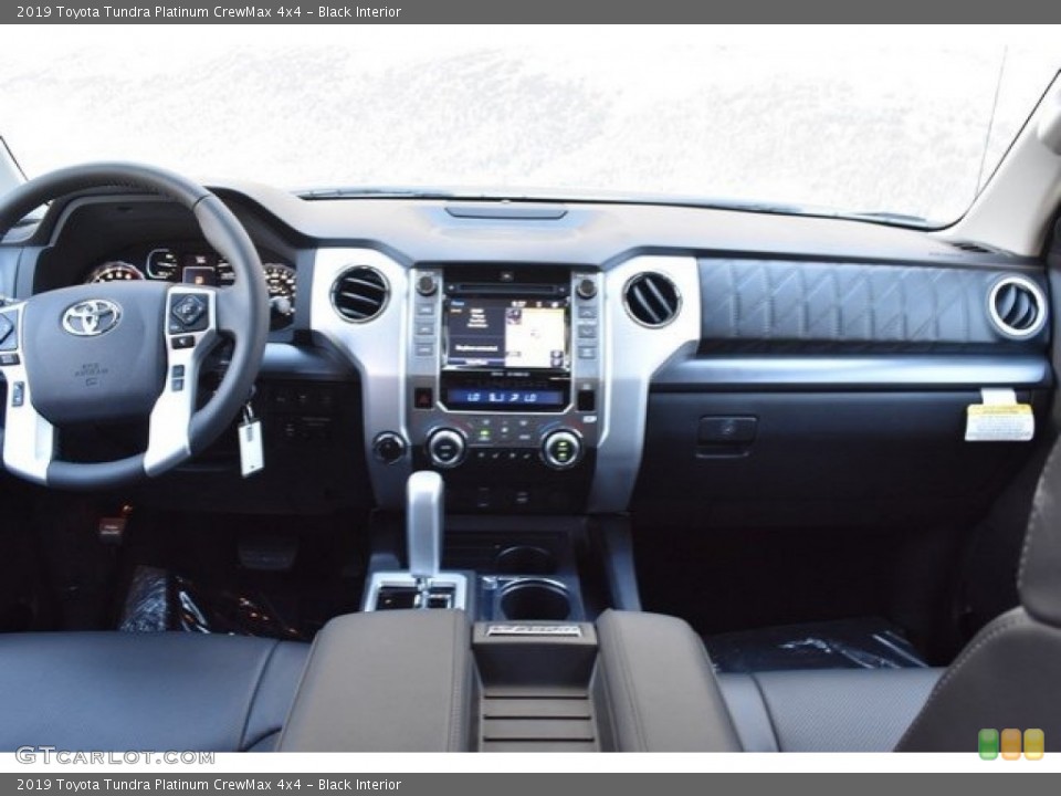 Black Interior Dashboard for the 2019 Toyota Tundra Platinum CrewMax 4x4 #129195875
