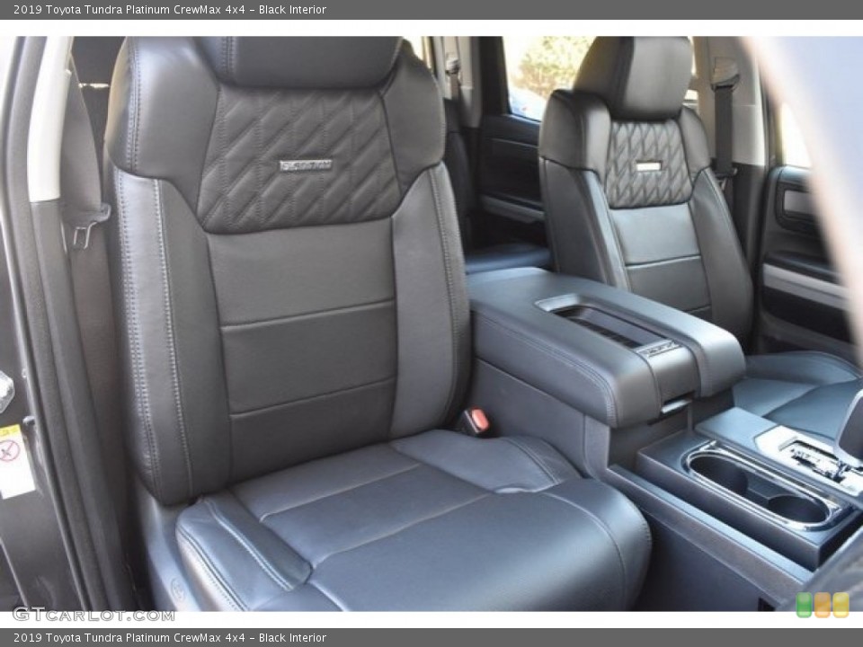 Black Interior Front Seat for the 2019 Toyota Tundra Platinum CrewMax 4x4 #129195953