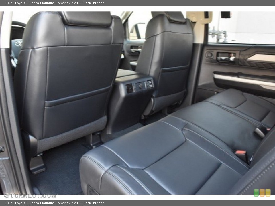 Black Interior Rear Seat for the 2019 Toyota Tundra Platinum CrewMax 4x4 #129195962