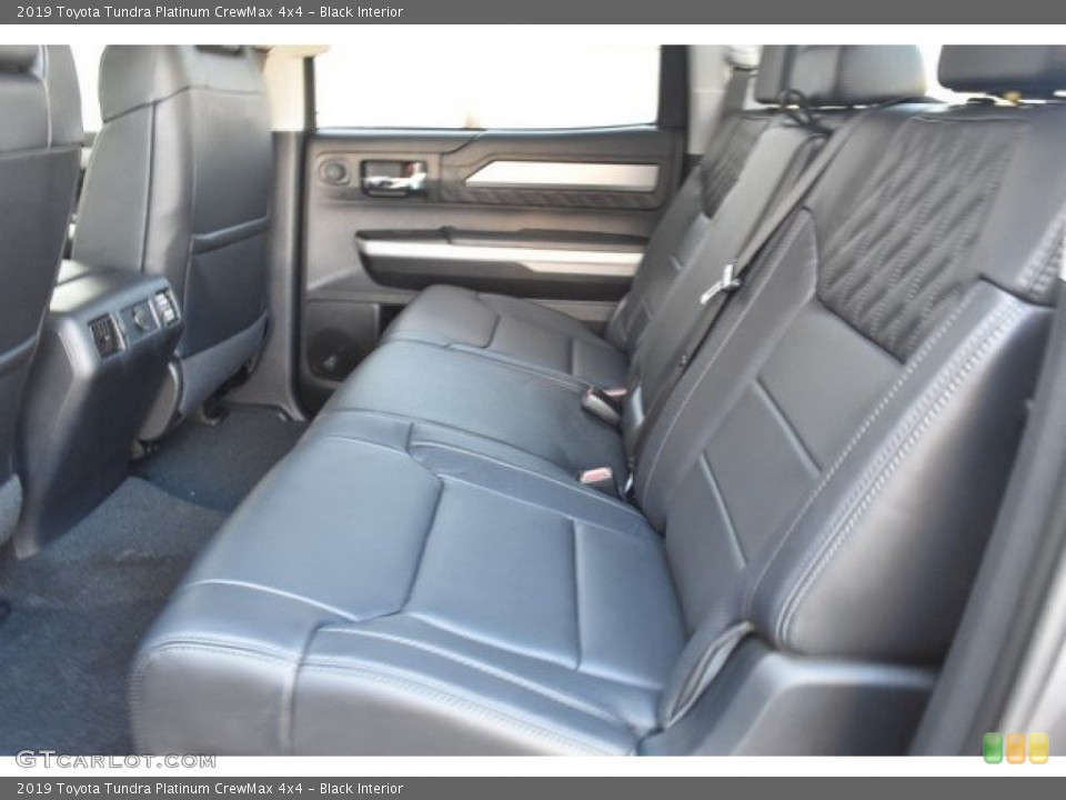 Black Interior Rear Seat for the 2019 Toyota Tundra Platinum CrewMax 4x4 #129195980