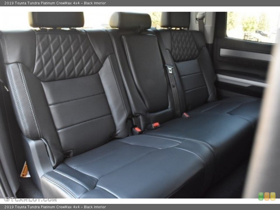 Black Interior Rear Seat for the 2019 Toyota Tundra Platinum CrewMax 4x4 #129196037