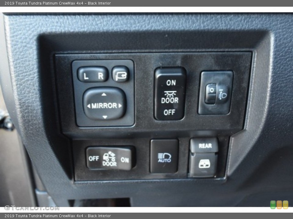Black Interior Controls for the 2019 Toyota Tundra Platinum CrewMax 4x4 #129196145