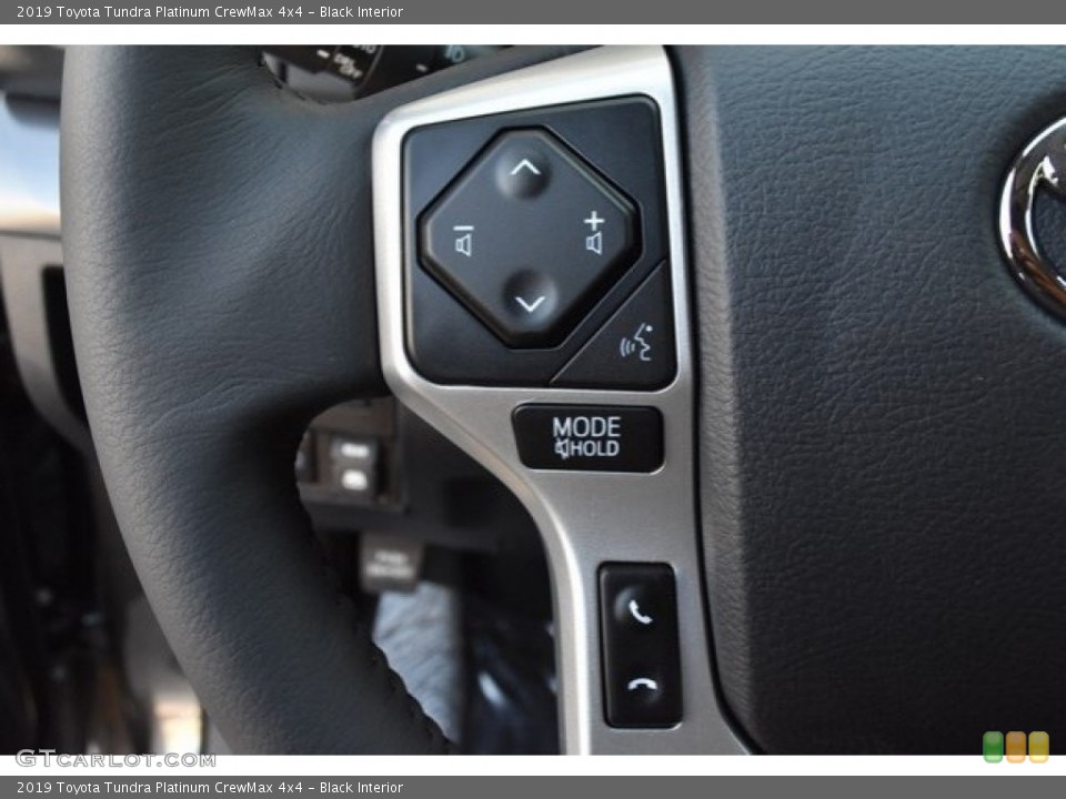 Black Interior Steering Wheel for the 2019 Toyota Tundra Platinum CrewMax 4x4 #129196163