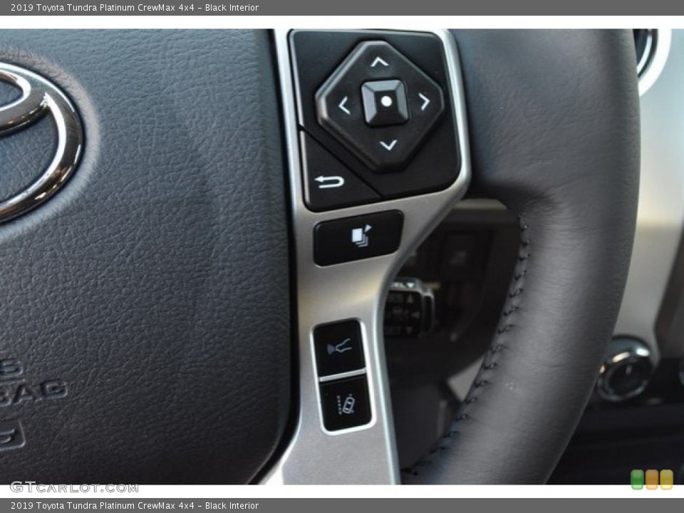 Black Interior Steering Wheel for the 2019 Toyota Tundra Platinum CrewMax 4x4 #129196181