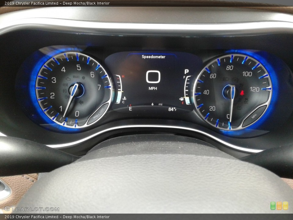 Deep Mocha/Black Interior Gauges for the 2019 Chrysler Pacifica Limited #129203438