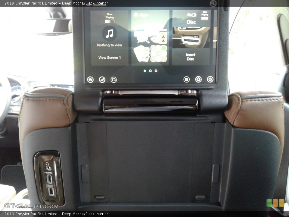 Deep Mocha/Black Interior Entertainment System for the 2019 Chrysler Pacifica Limited #129203810