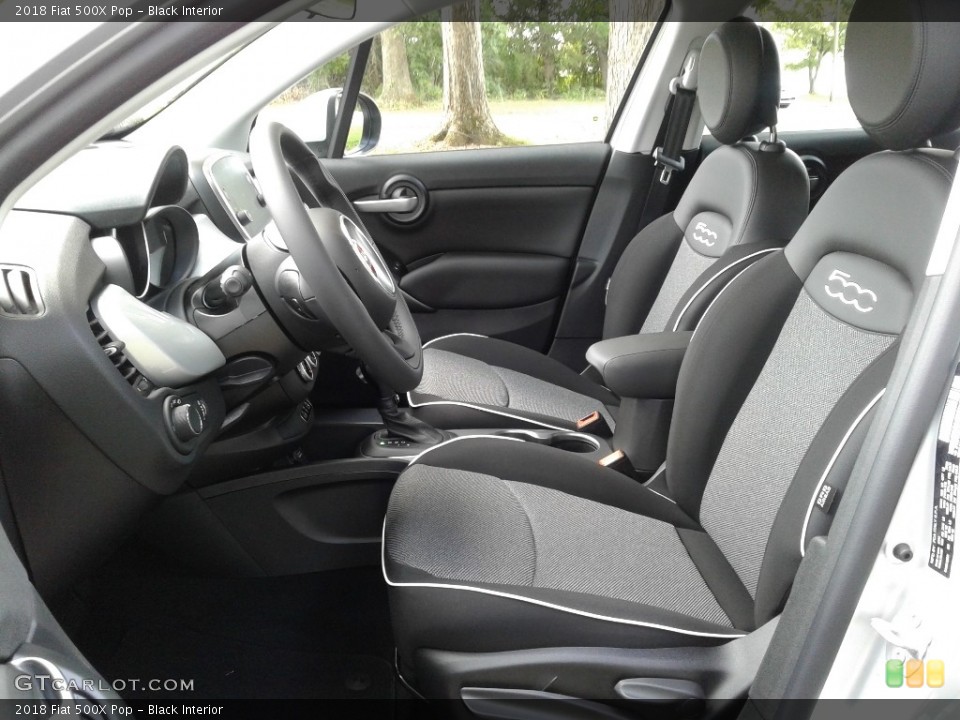 Black Interior Front Seat for the 2018 Fiat 500X Pop #129204353