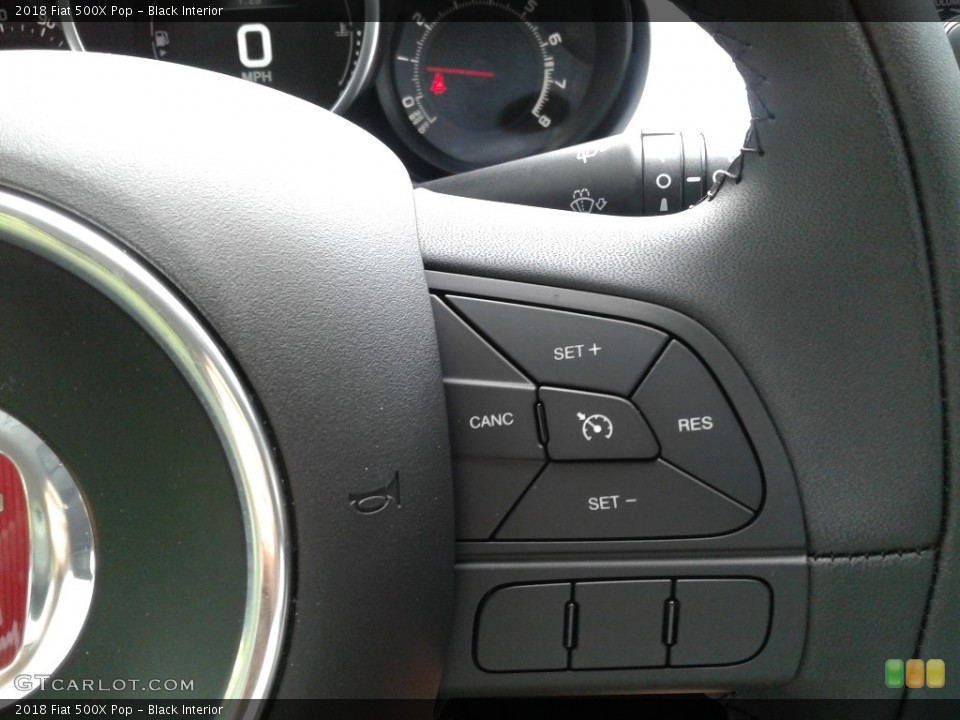 Black Interior Steering Wheel for the 2018 Fiat 500X Pop #129204557
