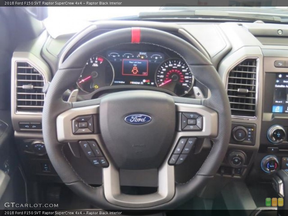 Raptor Black Interior Steering Wheel for the 2018 Ford F150 SVT Raptor SuperCrew 4x4 #129209785