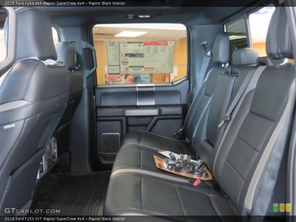Raptor Black Interior Rear Seat for the 2018 Ford F150 SVT Raptor SuperCrew 4x4 #129209806