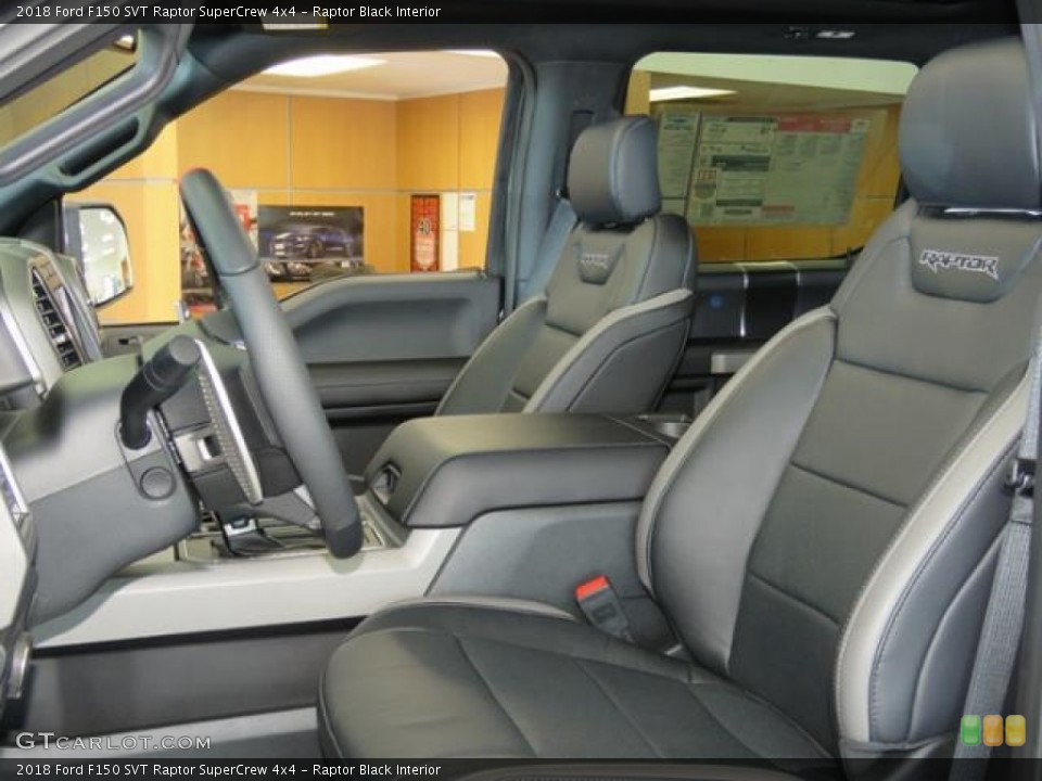 Raptor Black Interior Front Seat for the 2018 Ford F150 SVT Raptor SuperCrew 4x4 #129209833