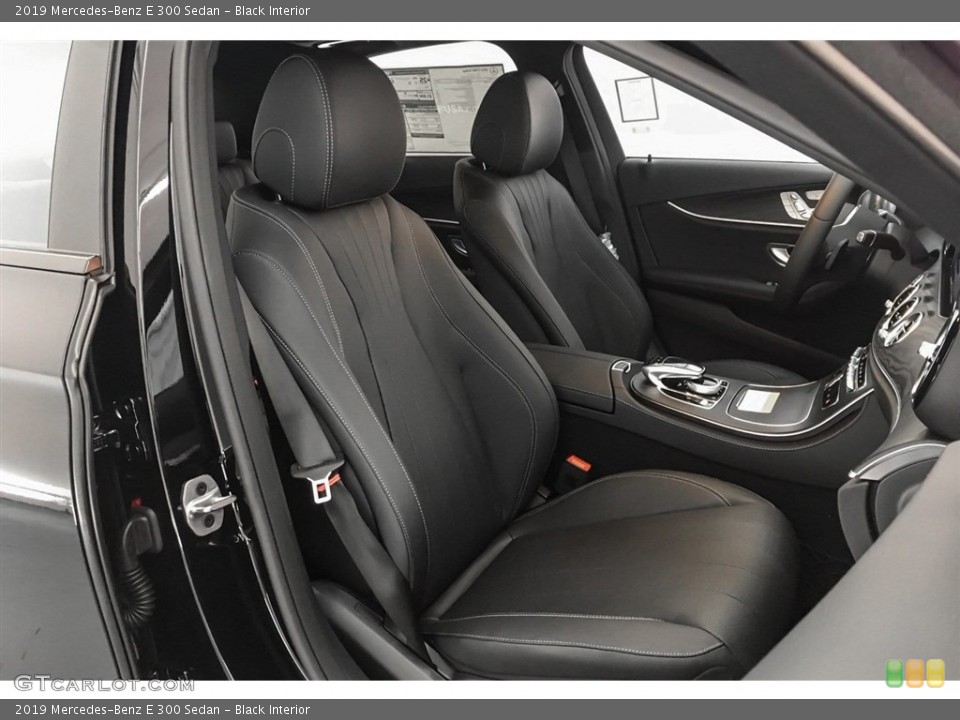Black Interior Front Seat for the 2019 Mercedes-Benz E 300 Sedan #129215359