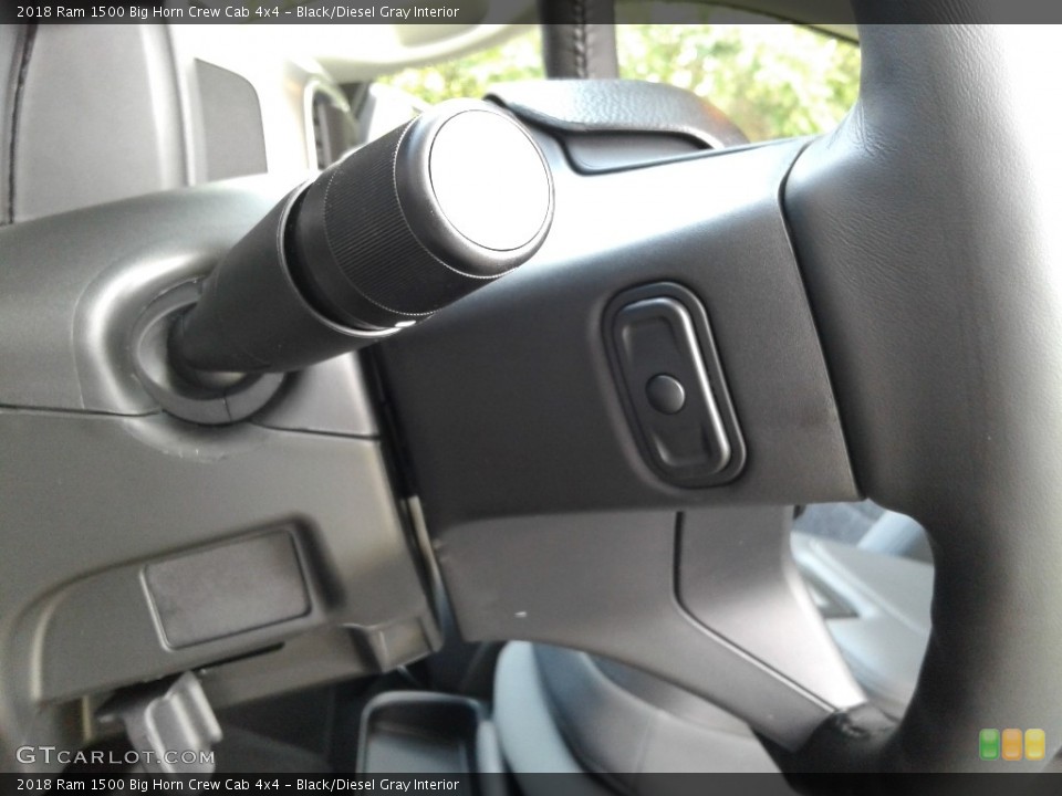 Black/Diesel Gray Interior Controls for the 2018 Ram 1500 Big Horn Crew Cab 4x4 #129219685
