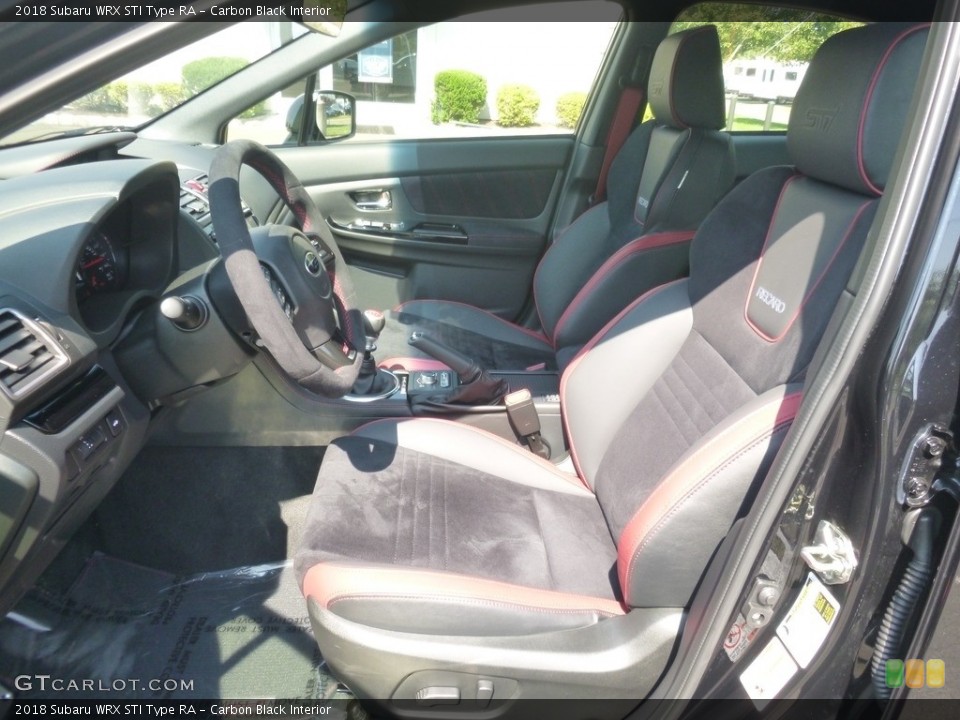 Carbon Black Interior Front Seat for the 2018 Subaru WRX STI Type RA #129235449