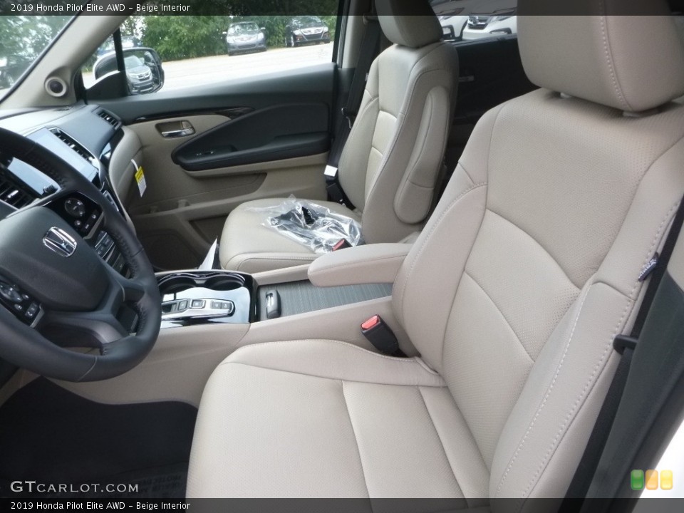 Beige Interior Front Seat for the 2019 Honda Pilot Elite AWD #129235722
