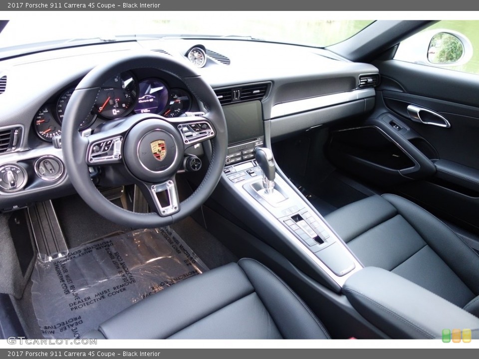Black Interior Dashboard for the 2017 Porsche 911 Carrera 4S Coupe #129240843
