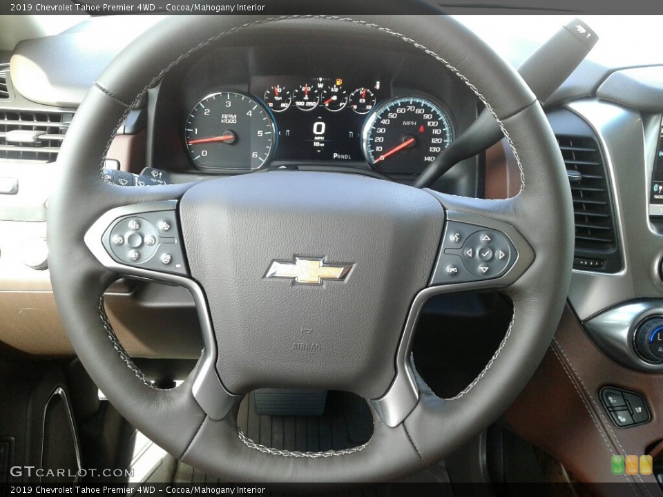 Cocoa/Mahogany Interior Steering Wheel for the 2019 Chevrolet Tahoe Premier 4WD #129245820