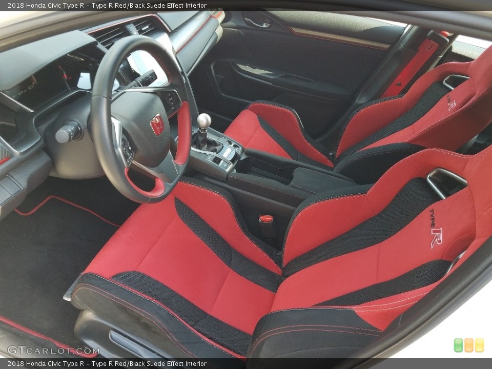 Type R Red/Black Suede Effect Interior Photo for the 2018 Honda Civic Type R #129249777