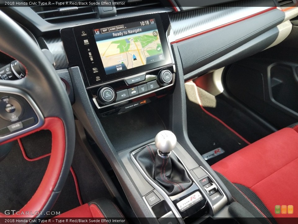 Type R Red/Black Suede Effect Interior Transmission for the 2018 Honda Civic Type R #129249810