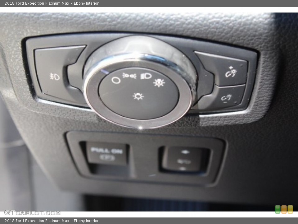 Ebony Interior Controls for the 2018 Ford Expedition Platinum Max #129255405