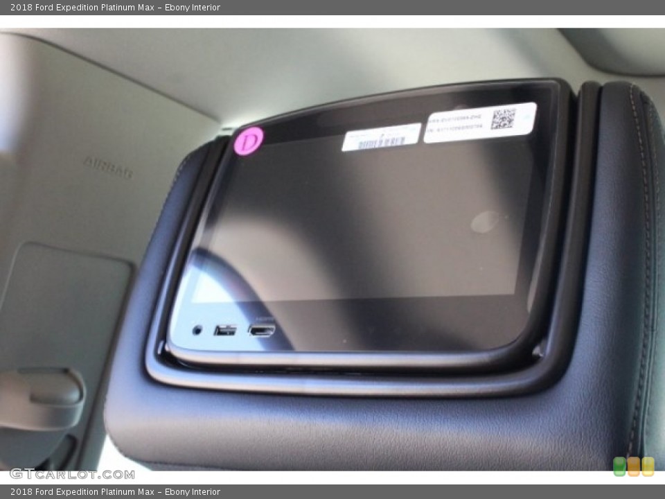 Ebony Interior Entertainment System for the 2018 Ford Expedition Platinum Max #129255456