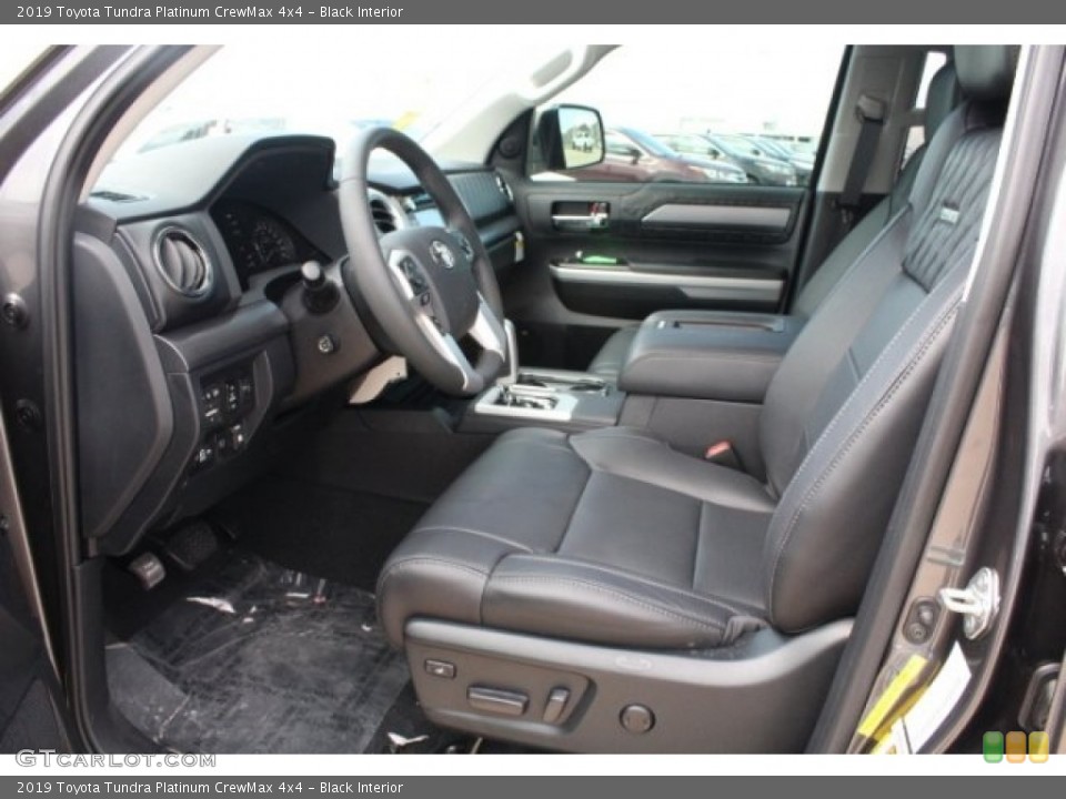 Black Interior Photo for the 2019 Toyota Tundra Platinum CrewMax 4x4 #129260010