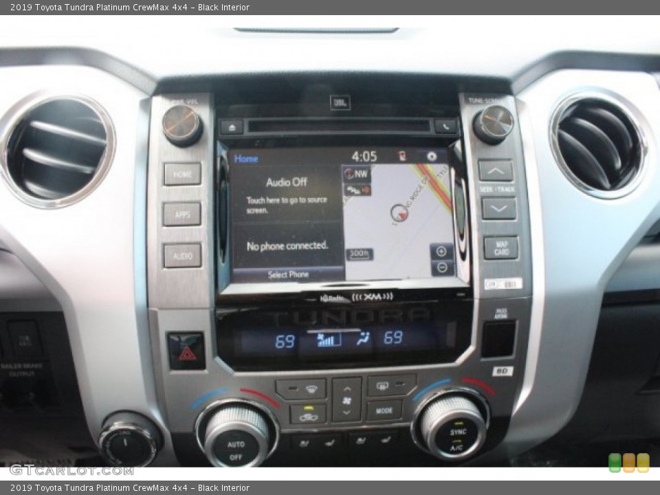 Black Interior Controls for the 2019 Toyota Tundra Platinum CrewMax 4x4 #129260040