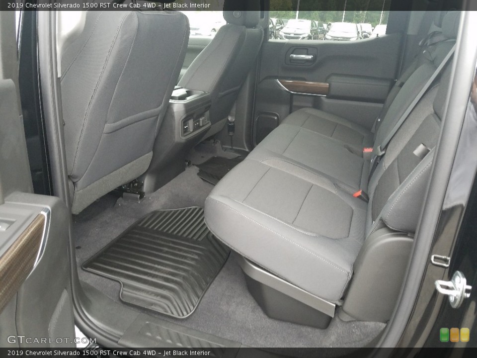 Jet Black Interior Rear Seat for the 2019 Chevrolet Silverado 1500 RST Crew Cab 4WD #129260262