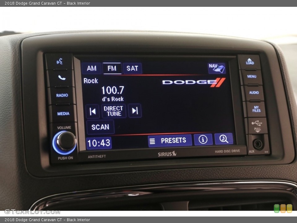 Black Interior Controls for the 2018 Dodge Grand Caravan GT #129270804