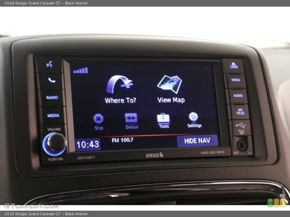 Black Interior Controls for the 2018 Dodge Grand Caravan GT #129270852