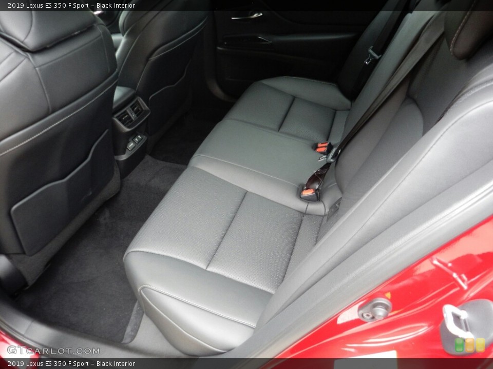Black Interior Rear Seat for the 2019 Lexus ES 350 F Sport #129274560